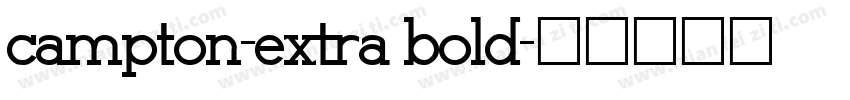 campton-extra bold字体转换
